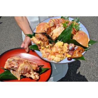 【1064-2】自社オリジナル地鶏半身【紀州ラクト梅ぢどりすき焼きセット】