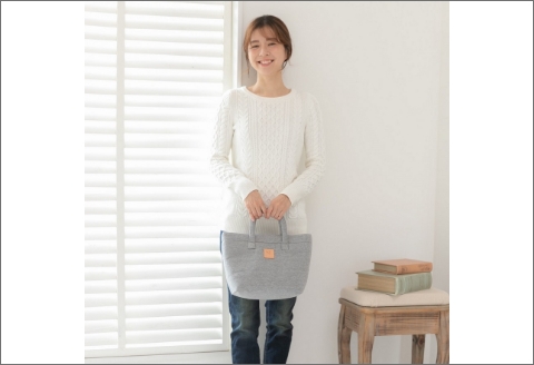 【0723-1】感動を生む吊り編みの技！天竺ニットトートバッグ
