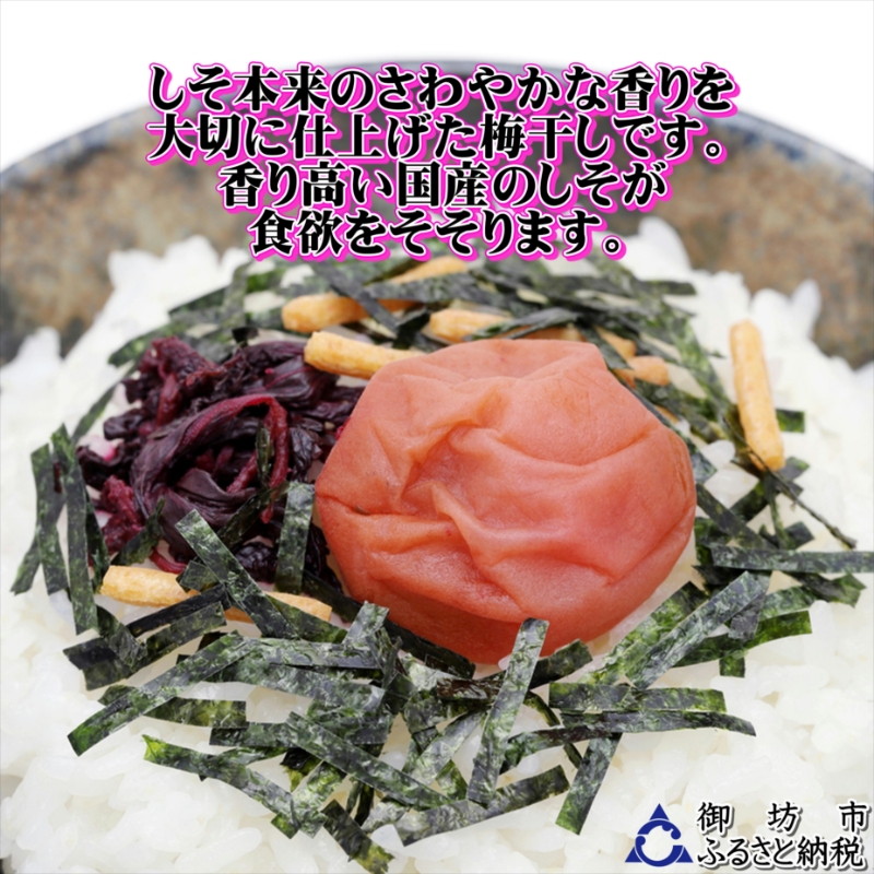 【0945-4】紀州南高梅　しそ漬梅干し　1100g　家庭用（B級、C級）