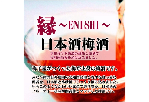 【0952-3】縁～ENISHI～　日本酒梅酒　375ml（2本）
