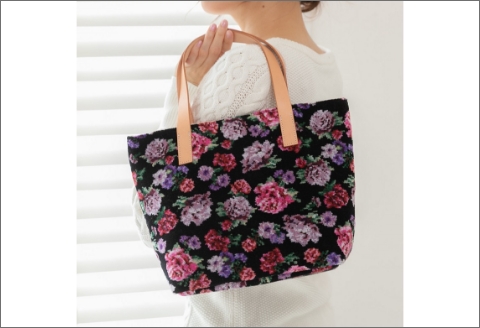 【0649】時代を超えて愛される！　再織ハンディートートバッグ