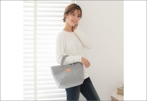 【0723-1】感動を生む吊り編みの技！天竺ニットトートバッグ
