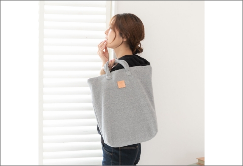 【0733】感動を生む吊り編みの技！天竺ニットデイリータテトート