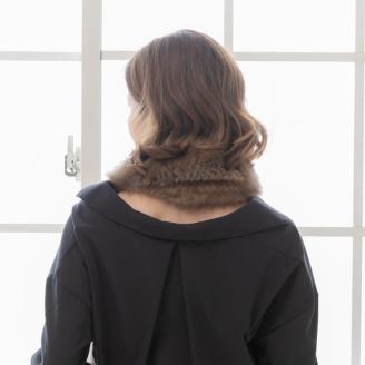 【0975】毛皮の王様 ロシアンセーブルヤーンロングマフラー ワイルド