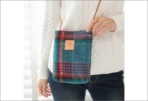 【0721】世界中で愛される！　リントンツイードサコッシュ　ミント