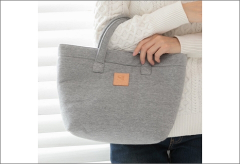 【0723-1】感動を生む吊り編みの技！天竺ニットトートバッグ