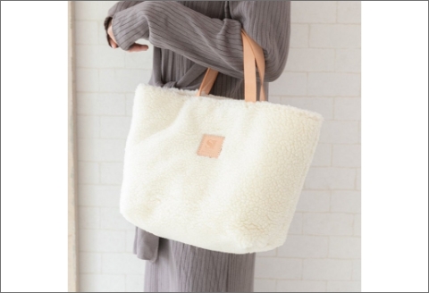 【0764】南フランスの大自然が育てた！メリノウールボアトートバッグ