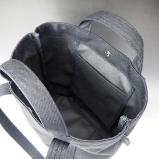 【1115-1】軽さと強度が魅力！コーデュラタテトートバッグ　ブラック