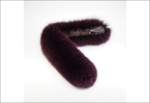 【0411-2】フィンランド産SAGAフォックスチョーカー ワイン