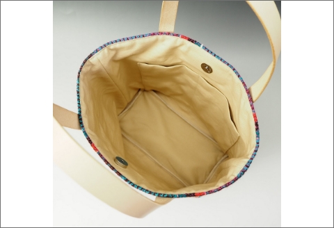 【0671-2】世界中で愛される！　リントンツイードトート　ミントブルー