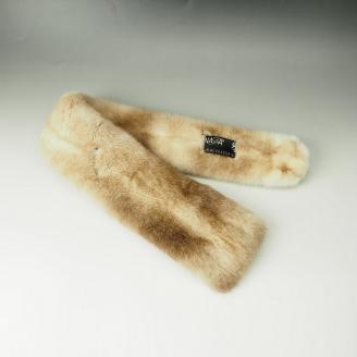 【0981-3】毛皮の宝石 NAFAミンクDFチョーカー　マーブル