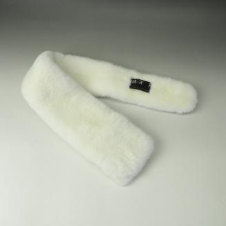 【0981-4】毛皮の宝石 NAFAミンクDFチョーカー　ホワイト