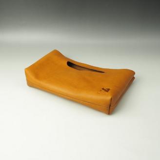 【1107-1】心躍るビンテージレザーの質感! 牛革バッグインバッグ