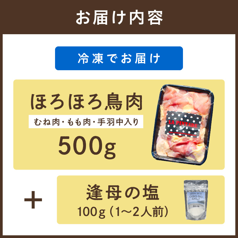 【1261-1】ほろほろ鳥のBBQセット逢母の塩付(1～2人前）