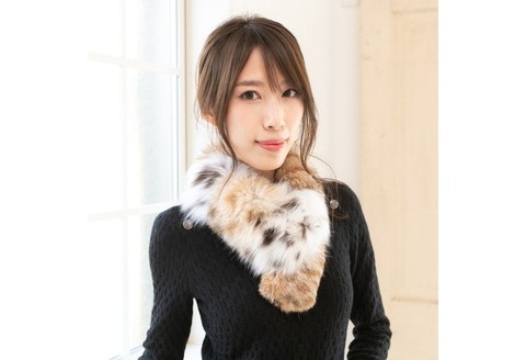 【0211】天然の斑点 リンクスキャットダブルフェースマフラー