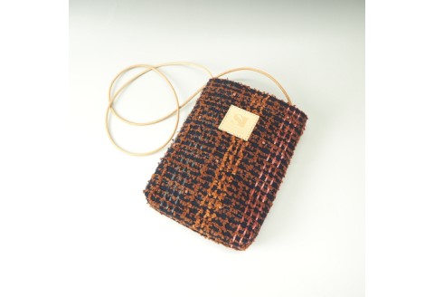 【0721-1】世界中で愛される！　リントンツイードサコッシュ　ブラウン