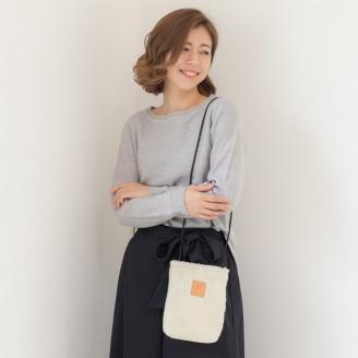 【0763-1】南フランスの大自然が育てた！メリノウールボアサコッシュ