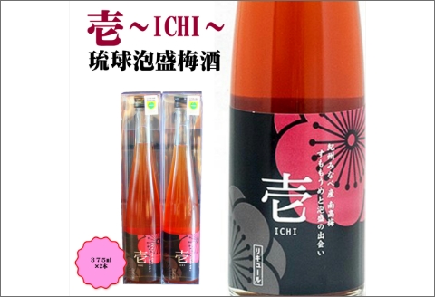 【0950-3】壱～ICHI～　泡盛梅酒　375ml（2本）
