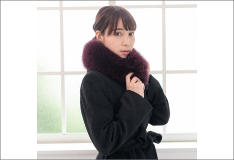 【0411-2】フィンランド産SAGAフォックスチョーカー ワイン