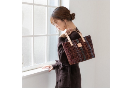 【0907】世界中で愛される！　リントンツイードトート　ブラウン