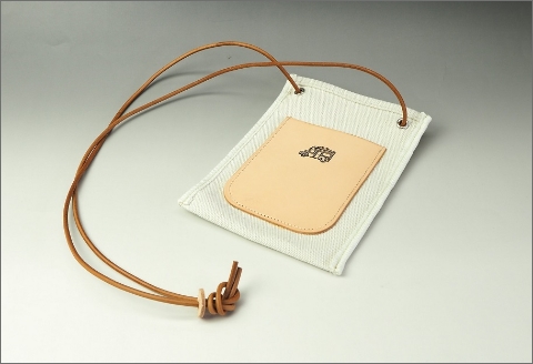 【1032-1】キャンピングカーロゴがお洒落！　帆布サコッシュ　( 野口オートキャンプ場 )