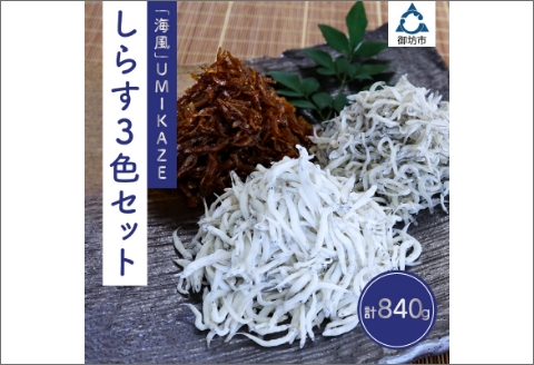 【0576-4】しらす3色セット「海風」UMIKAZE