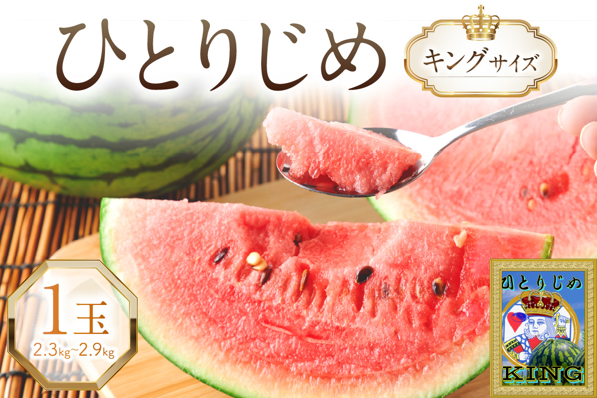 【1087-3】やまの農園　「ひとりじめ」キングサイズ　1玉≪先行予約≫【2026年6月中旬より順次発送予定】