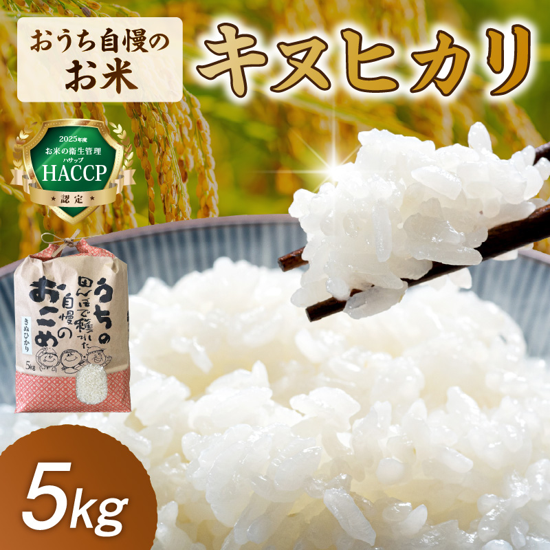 【1298】おうち自慢のお米　キヌヒカリ5kg