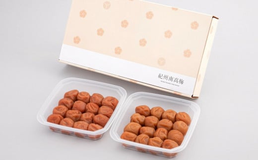 紀州梅干 詰合せセット　はちみつ梅・真の極 　350g×２ / 田辺市 紀州南高梅 南高梅 梅干し 梅干 梅 うめ 肉厚 お米 おにぎり 焼酎 梅酒 健康  食べ比べ 選べる 【ske018-3-2】