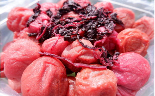 紀州南高梅 しそ漬け梅 1kg 塩分20％ 添加物不使用 / 梅 うめ ウメ  梅干し 梅干 しそ 紫蘇 シソ しそ漬け 紫蘇漬け 南高梅 紀州南高梅 和歌山県 田辺市 【aoi013-2】