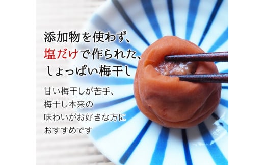 そのまんま白干梅 A級品 計1kg（250g×4個） / 梅干し 梅干 梅 和歌山 和歌山県産 田辺市 紀州南高梅 南高梅 白干し梅 無添加 しょっぱい梅干し 昔ながらの梅干し なつかしい A級【kfo007-1】