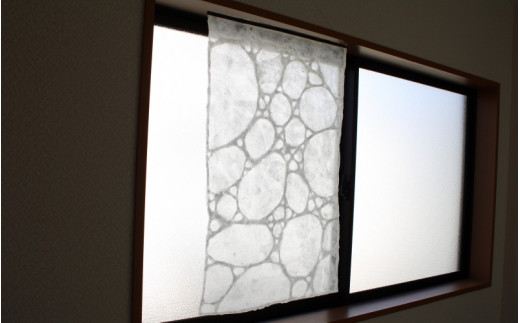 奥野誠の和紙スクリーン  ＜水＞/ 和歌山県 田辺市 アート 和紙 スクリーン 紙 伝統 タペストリー インテリア 芸術 【oku002】