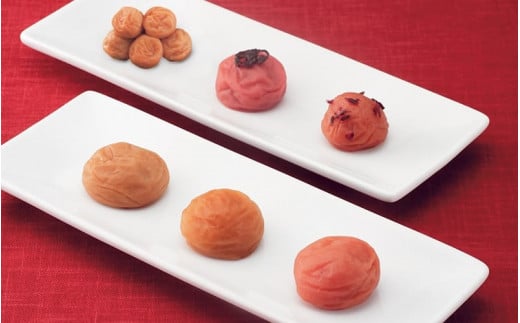 紀州南高梅　味くらべセット 6種各100gセット  / 田辺市 紀州南高梅 南高梅 梅干し 梅干 梅  肉厚 お米 おにぎり 焼酎 梅酒 健康 セット 食べ比べ 【ske017-3】