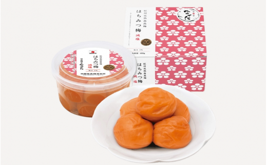 紀州南高梅 はちみつ梅 減塩（塩分3％）400g / A級品 和歌山 田辺市 紀州南高梅 南高梅 梅干し 梅干 梅 はちみつ梅 減塩 塩分控えめ【nkt013-1】
