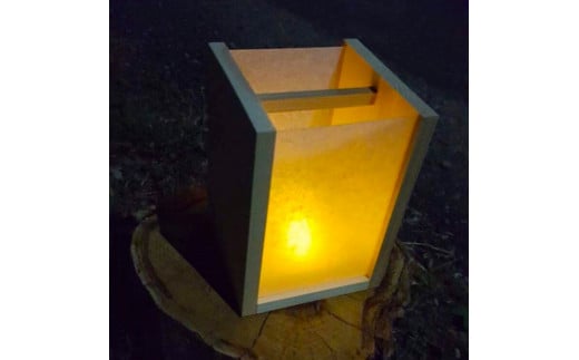 BokuMokuあかね材手作り行燈キット / 田辺市 熊野 あかね材 紀州材 木 家具 行燈 あんどん 間接照明 手作りキット 手作り行燈【emk001】