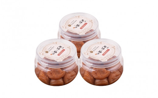 うす塩味梅干（塩分8％） 270g×3 ペット容器  / 和歌山 田辺市 紀州南高梅 南高梅 梅干し 梅干 梅 うめ 肉厚 お米 おにぎり おむすび 焼酎 梅酒 健康 うす塩味  塩分8％ 塩分控えめ 減塩【isg030-1】