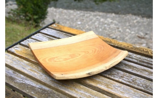 けやきのお皿（大） / 和歌山 田辺市 けやき 皿【otm037】
