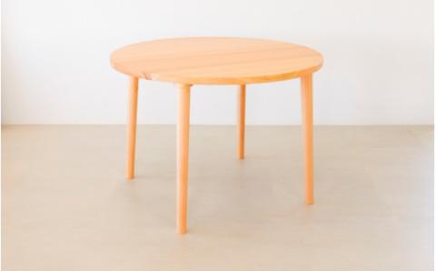 ひのきの丸テーブル　 杢美-Mokuharu- おしゃれ 木製 木 ひのき ダイニング【mkh016】