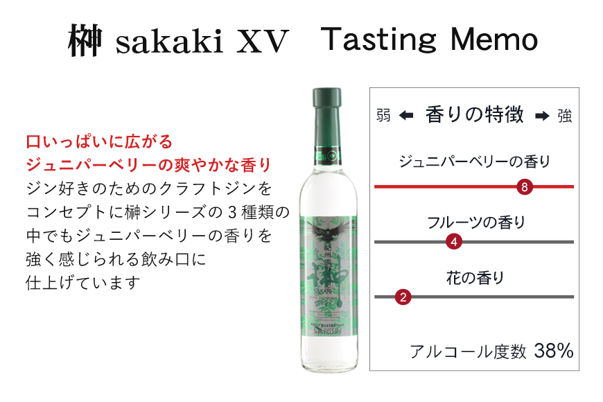 榊　sakaki　クラフトジン　3本セット　紀州熊野蒸溜所【prm012】