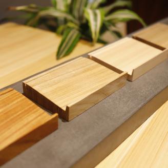 ショップカードスタンド　檜（ひのき）【通常サイズ】　杢美-Mokuharu- おしゃれ 木製 木 ひのき 檜 名刺置き【mkh008-1】