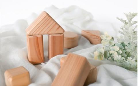 ふわまる積み木　 杢美-Mokuharu- おしゃれ 木製 木 杉 プレゼント ギフト【mkh010】