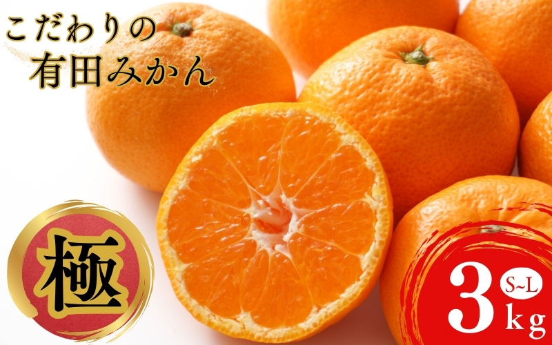 田村みかん並みの甘さ！ こだわりの和歌山県産 有田みかん 3kg（S～Lサイズおまかせ） ひとつひとつ手選別で厳選！生産者から直送 【2025年11月下旬～1月中旬ごろに順次発送予定】 | みかん フルーツ 果物 くだもの 有田みかん 蜜柑 柑橘【hdm004A】