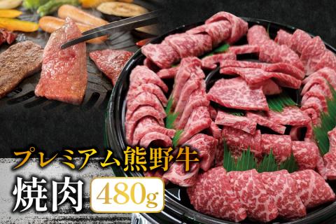 プレミアム熊野牛 焼肉 ４８０ｇ / 牛肉 肉 牛 焼き肉 和牛 牛 贈り物 【kbs005】