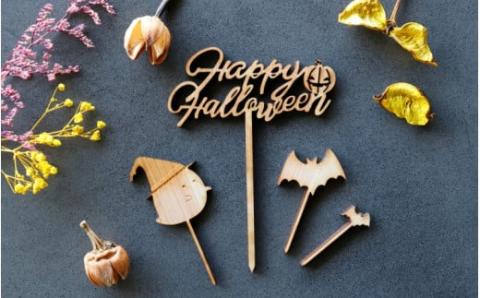 ケーキトッパー　 杢美-Mokuharu- おしゃれ 木製 木 ひのき 檜 プレゼント ギフト【mkh009A】