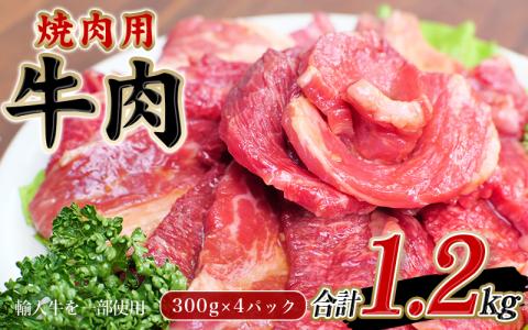 タレ 仕込 味付 焼肉 用 牛肉 300g×4パック 合計1.2kg[冷凍] 肉 牛肉 牛 小分け 味 焼き肉 焼肉[tnk204]