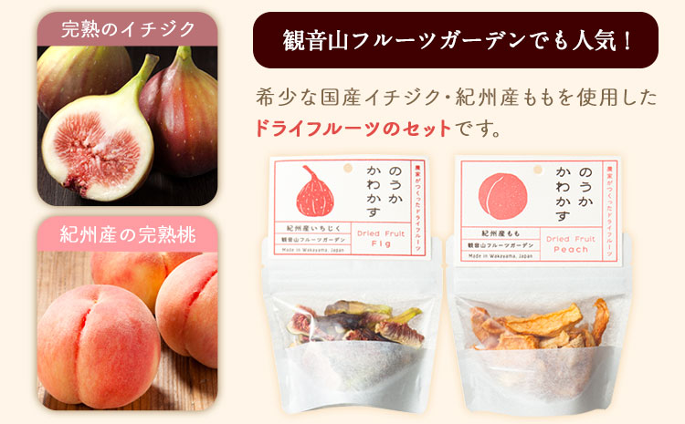 観音山ドライフルーツセット（イチジク・桃）有限会社柑香園《30日以内に出荷予定(土日祝除く)》フルーツ果物いちじく桃ドライフルーツ---wsk_kcedrys_30d_22_8000_60g---