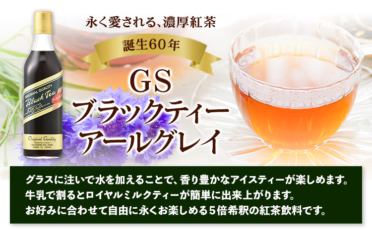 希釈紅茶飲料GSブラックティーアールグレイ500ml×12本《90日以内に出荷予定(土日祝除く)》飲料紅茶5倍希釈株式会社---wsk_gsbteaearl_90d_22_23000_12p---