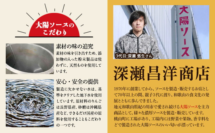 昔懐かし大陽とんかつソース1000ml×6太陽ウスターソース1000ml×6深瀬昌洋商店《90日以内に出荷予定(土日祝除く)》---wsk_fms3_30d_24_32000_12l---