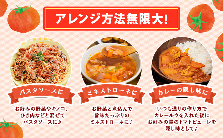 契約農家で厳選した完熟トマト100％のトマトピューレ1瓶150g株式会社しおん《90日以内に出荷予定(土日祝除く)》---wsk_siontmp_90d_22_9000_150g---