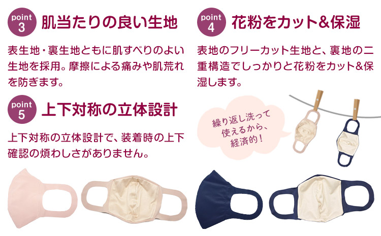 耳ふわマスク【カラーネイビー】【サイズS～M】《90日以内に出荷予定(土日祝除く)》トップマン工業株式会社---wsk_tpmsk_90d_22_8000_27g_sm_nv---